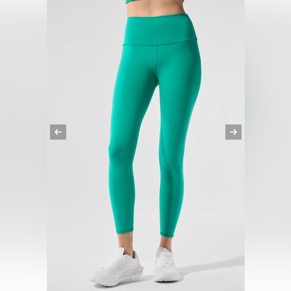 Alo Yoga Airbrush Leggings Spruce Green - Picture 1 of 3